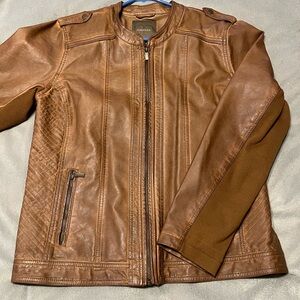EUC - Maurices brown leather colored jacket - XL